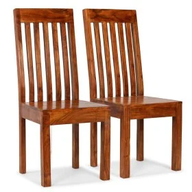 Sillas de comedor modernas 2 uds madera maciza acabado miel de vidaXL, Sillas de comedor - Ref: Foro24-245645, Precio: 191,13...