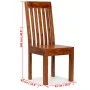 Sillas de comedor modernas 2 uds madera maciza acabado miel de vidaXL, Sillas de comedor - Ref: Foro24-245645, Precio: 191,13...
