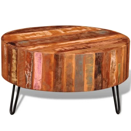 Runder Couchtisch aus massivem Recyclingholz von vidaXL, Couchtisch - Ref: Foro24-241626, Preis: 222,72 €, Rabatt: %