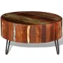 Runder Couchtisch aus massivem Recyclingholz von vidaXL, Couchtisch - Ref: Foro24-241626, Preis: 222,72 €, Rabatt: %