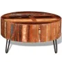 Runder Couchtisch aus massivem Recyclingholz von vidaXL, Couchtisch - Ref: Foro24-241626, Preis: 222,72 €, Rabatt: %