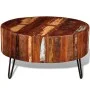Runder Couchtisch aus massivem Recyclingholz von vidaXL, Couchtisch - Ref: Foro24-241626, Preis: 222,72 €, Rabatt: %