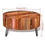 Runder Couchtisch aus massivem Recyclingholz von vidaXL, Couchtisch - Ref: Foro24-241626, Preis: 222,72 €, Rabatt: %