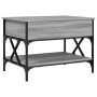 Mesa de centro madera ingeniería metal gris Sonoma 70x50x50 cm en Mesas de centro | Comprar online en Foru.es