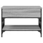 Mesa de centro madera ingeniería metal gris Sonoma 70x50x50 cm en Mesas de centro | Comprar online en Foru.es