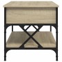 Mesa de centro madera ingeniería metal roble Sonoma 100x50x50cm en Mesas de centro | Comprar online en Foru.es