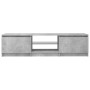 Mueble de TV con luces LED gris hormigón 140x40x35,5 cm de vidaXL, Muebles TV - Ref: Foro24-804296, Precio: 88,66 €, Descuent...