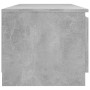 Mueble de TV con luces LED gris hormigón 140x40x35,5 cm de vidaXL, Muebles TV - Ref: Foro24-804296, Precio: 88,66 €, Descuent...