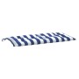 Cojín banco jardín tela Oxford a rayas azul y blanco 100x50x7cm de vidaXL, Cojines para sillas y sofás - Ref: Foro24-361576, ...