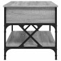 Mesa de centro madera ingeniería metal gris Sonoma 100x50x50 cm en Mesas de centro | Comprar online en Foru.es