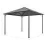 Cenador con cortinas aluminio 3x3 m negro de vidaXL, Carpas y cenadores - Ref: Foro24-44640, Precio: 572,02 €, Descuento: %