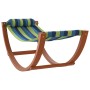 Hamaca mecedora para niños tela azul y verde de vidaXL, Tumbonas - Ref: Foro24-363467, Precio: 65,70 €, Descuento: %