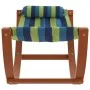 Hamaca mecedora para niños tela azul y verde de vidaXL, Tumbonas - Ref: Foro24-363467, Precio: 65,19 €, Descuento: %