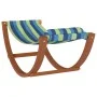 Hamaca mecedora para niños tela azul y verde de vidaXL, Tumbonas - Ref: Foro24-363467, Precio: 65,19 €, Descuento: %