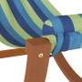 Hamaca mecedora para niños tela azul y verde de vidaXL, Tumbonas - Ref: Foro24-363467, Precio: 65,70 €, Descuento: %