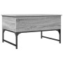 Mesa de centro madera ingeniería metal gris Sonoma 70x50x40 cm en Mesas de centro | Comprar online en Foru.es