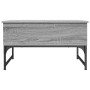 Mesa de centro madera ingeniería metal gris Sonoma 70x50x40 cm en Mesas de centro | Comprar online en Foru.es