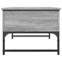 Mesa de centro madera ingeniería metal gris Sonoma 70x50x40 cm en Mesas de centro | Comprar online en Foru.es