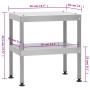 Mesa para horno ahumador acero galvanizado 40x28x44,5 cm de vidaXL, Barbacoas - Ref: Foro24-364747, Precio: 44,75 €, Descuent...