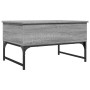 Mesa de centro madera ingeniería metal gris Sonoma 70x50x40 cm en Mesas de centro | Comprar online en Foru.es