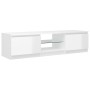 Mueble de TV con luces LED blanco brillante 140x40x35,5 cm de vidaXL, Muebles TV - Ref: Foro24-804298, Precio: 109,37 €, Desc...