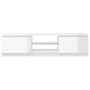 Mueble de TV con luces LED blanco brillante 140x40x35,5 cm de vidaXL, Muebles TV - Ref: Foro24-804298, Precio: 109,37 €, Desc...