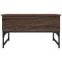 Mesa de centro madera ingeniería metal marrón roble 70x50x40 cm en Mesas de centro | Comprar online en Foru.es