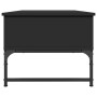 Mesa de centro de madera ingeniería y metal negro 100x50x40 cm en Mesas de centro | Comprar online en Foru.es