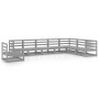 Muebles de jardín 8 piezas gris madera de pino maciza en Conjuntos de jardín | Comprar online en Foru.es
