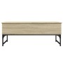 Mesa de centro madera ingeniería metal roble Sonoma 100x50x40cm en Mesas de centro | Comprar online en Foru.es
