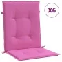 Cojines para silla con respaldo bajo 6 uds tela rosa de vidaXL, Cojines para sillas y sofás - Ref: Foro24-361336, Precio: 89,...