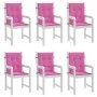 Cojines para silla con respaldo bajo 6 uds tela rosa de vidaXL, Cojines para sillas y sofás - Ref: Foro24-361336, Precio: 89,...