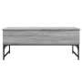 Mesa de centro madera ingeniería metal gris Sonoma 100x50x40 cm en Mesas de centro | Comprar online en Foru.es