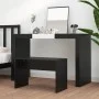 Taburete de vestidor madera contrachapada negro 70x35x45 cm de vidaXL, Bancos de tocador - Ref: Foro24-802814, Precio: 28,14 ...