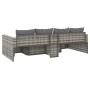 Set de muebles de jardín 2 pzas cojines ratán sintético gris de vidaXL, Conjuntos de jardín - Ref: Foro24-362344, Precio: 379...