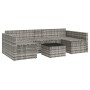 Set de muebles de jardín 2 pzas cojines ratán sintético gris de vidaXL, Conjuntos de jardín - Ref: Foro24-362344, Precio: 379...