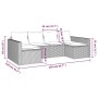 Set de muebles de jardín 2 pzas cojines ratán sintético gris de vidaXL, Conjuntos de jardín - Ref: Foro24-362344, Precio: 379...