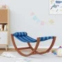 Hamaca mecedora para niños tela azul a rayas de vidaXL, Tumbonas - Ref: Foro24-363468, Precio: 60,77 €, Descuento: %