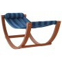 Hamaca mecedora para niños tela azul a rayas de vidaXL, Tumbonas - Ref: Foro24-363468, Precio: 69,22 €, Descuento: %