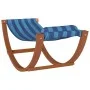 Hamaca mecedora para niños tela azul a rayas de vidaXL, Tumbonas - Ref: Foro24-363468, Precio: 60,77 €, Descuento: %