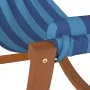 Hamaca mecedora para niños tela azul a rayas de vidaXL, Tumbonas - Ref: Foro24-363468, Precio: 60,77 €, Descuento: %
