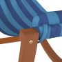 Hamaca mecedora para niños tela azul a rayas de vidaXL, Tumbonas - Ref: Foro24-363468, Precio: 69,22 €, Descuento: %