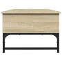 Mesa de centro madera ingeniería metal roble Sonoma 100x50x35cm en Mesas de centro | Comprar online en Foru.es