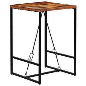 Mesa de bar madera maciza reciclada 70x70x106 cm de vidaXL, Mesas de cocina y de comedor - Ref: Foro24-246288, Precio: 180,08...
