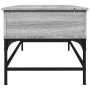 Mesa de centro madera ingeniería metal gris Sonoma 100x50x45 cm en Mesas de centro | Comprar online en Foru.es