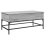 Mesa de centro madera ingeniería metal gris Sonoma 100x50x45 cm en Mesas de centro | Comprar online en Foru.es