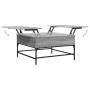 Mesa de centro madera ingeniería metal gris Sonoma 80x80x45 cm en Mesas de centro | Comprar online en Foru.es