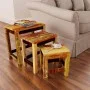 Vintage stackable table set 3 pieces recycled wood by vidaXL, Side tables - Ref: Foro24-241093, Price: 150,90 €, Discount: %