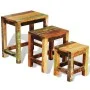 Vintage stackable table set 3 pieces recycled wood by vidaXL, Side tables - Ref: Foro24-241093, Price: 150,90 €, Discount: %