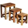 Vintage stackable table set 3 pieces recycled wood by vidaXL, Side tables - Ref: Foro24-241093, Price: 150,90 €, Discount: %